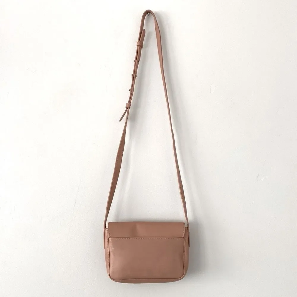 American Eagle Dusty Pink Crossbody Bag Adjustable Strap Vacation Coastal Preppy